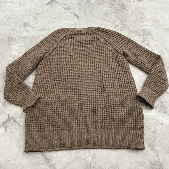 Wilfred Free Zip Alpaca Wool Blend Cardigan Sweater Women's Xsmall XS Brown - Picture 2 of 5